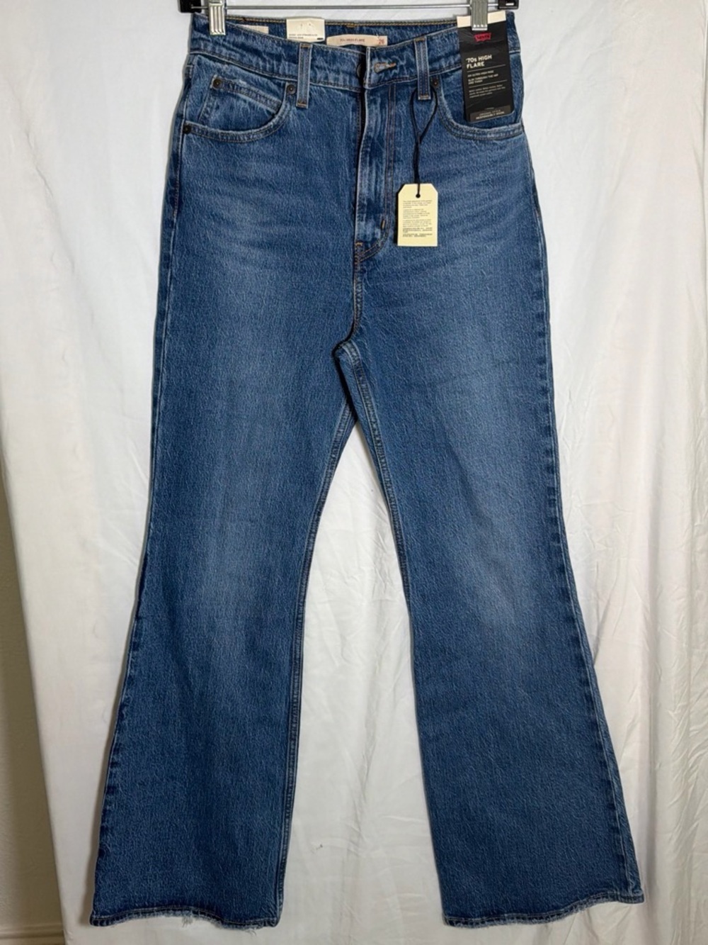 Levi's Medium Blue High-Rise Flare Jeans
